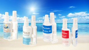 50 ml Duo-Flasche mit Sonnenmilch