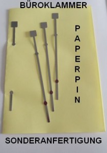 Paperpin Sonderanfertigung Anwendung