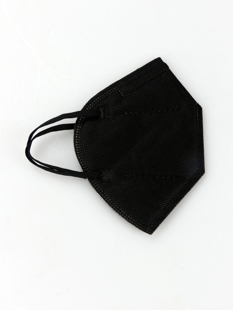 Schwarze FFP2-Masken 4-farbig bedrucken