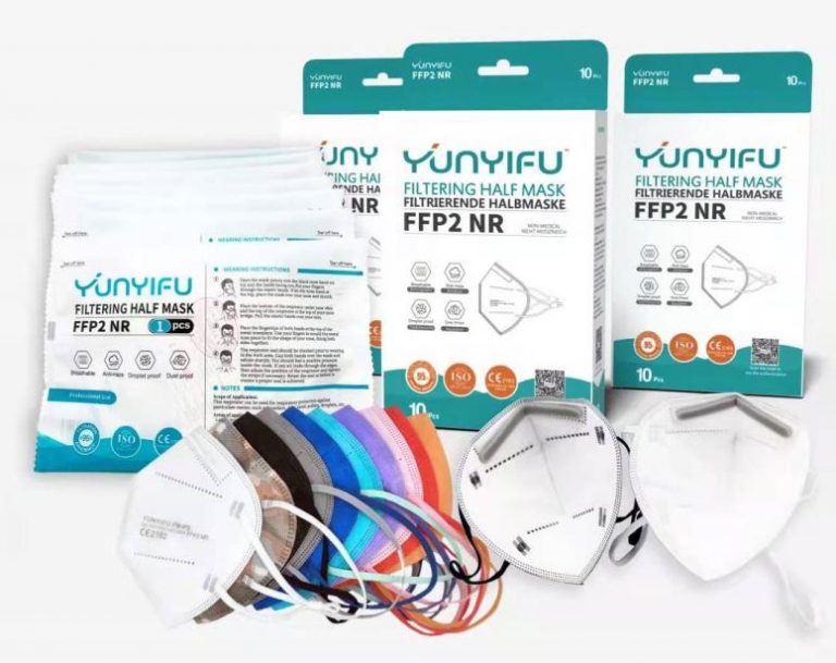 Zertifizierte bunte FFP2-Masken