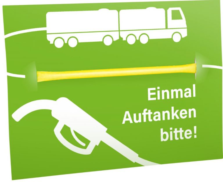 Werbe-Mailingkarte mit Brausepulver